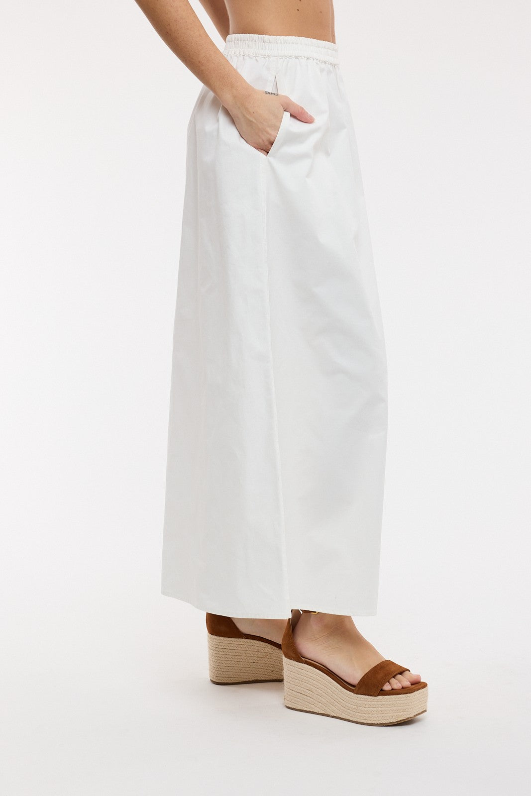 feels like summer cotton midi skirt