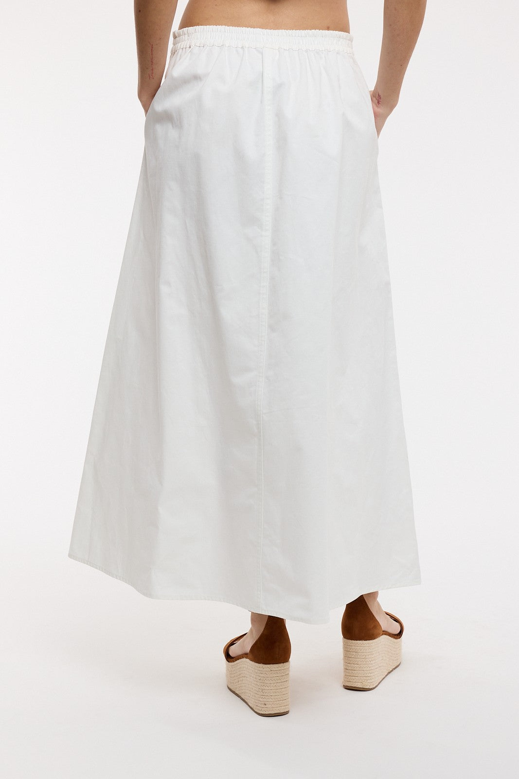 feels like summer cotton midi skirt
