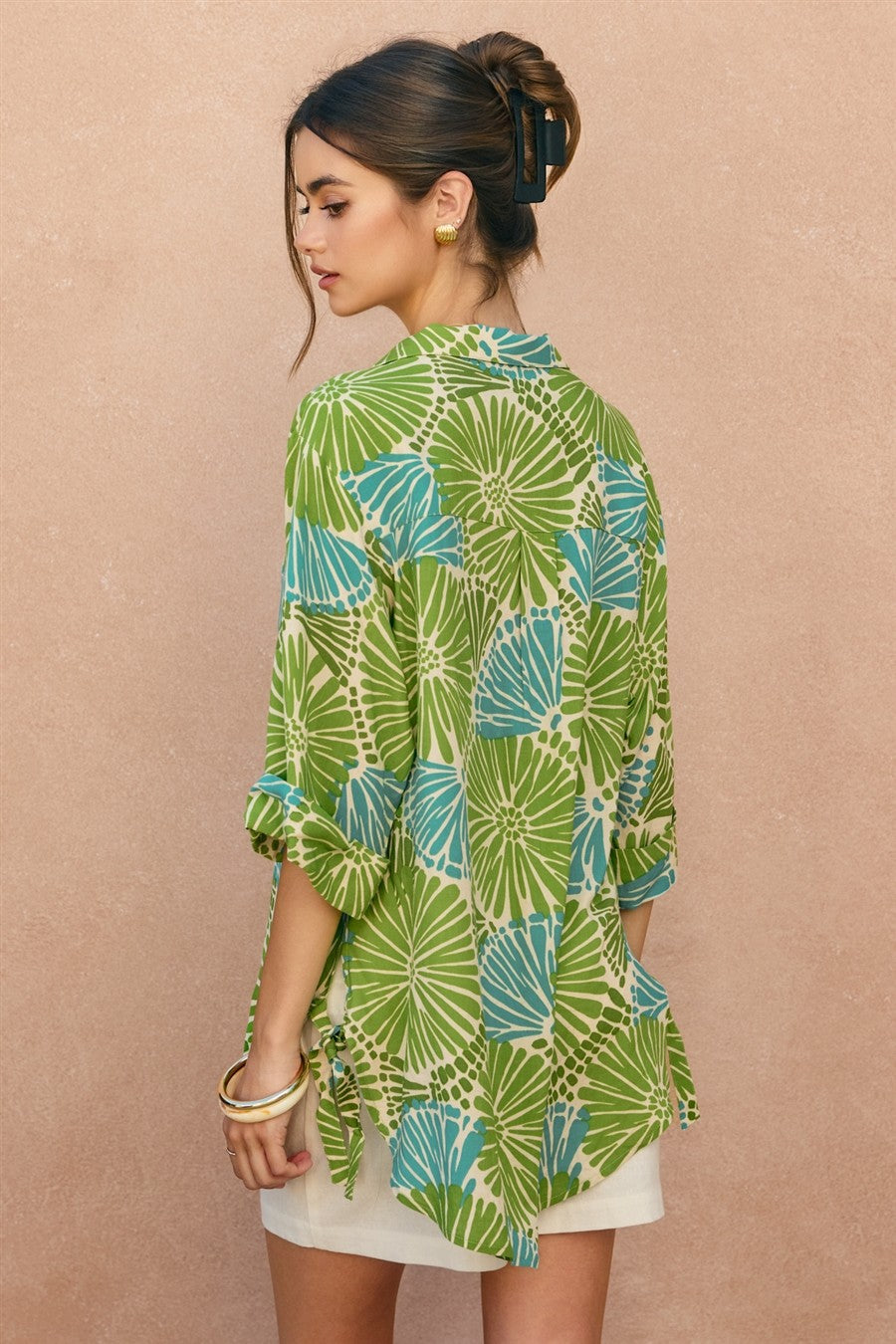 feels like summer tie tunic shirt