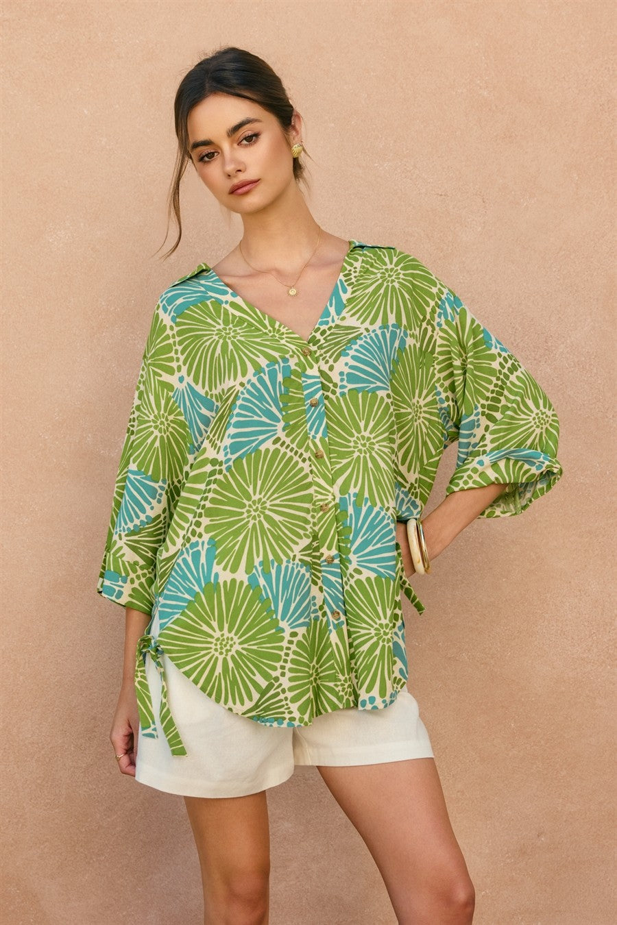 feels like summer tie tunic shirt