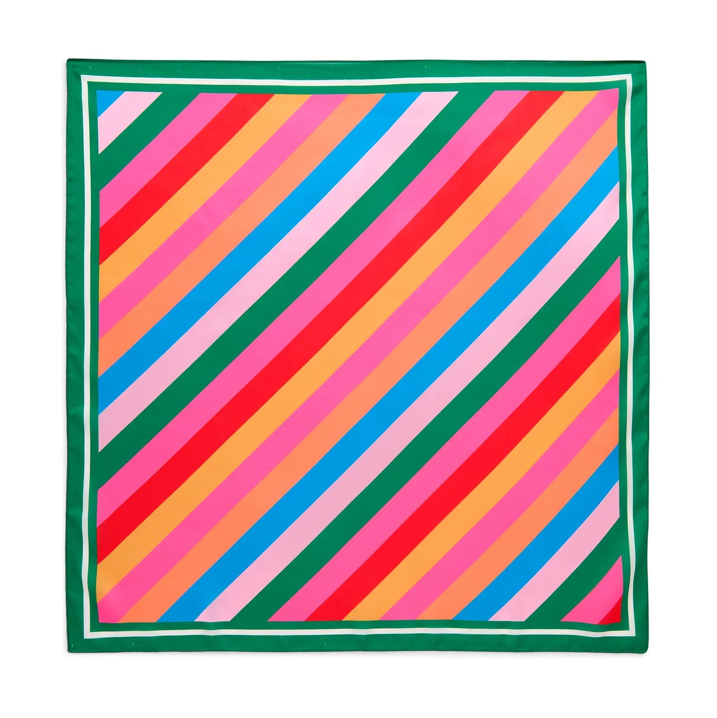festive stripe square scarf