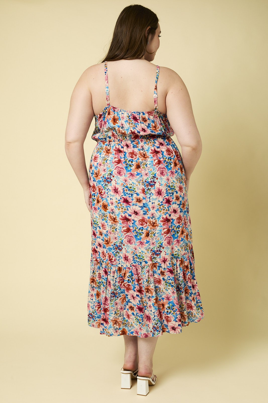 fields of florals midi dress-curvy