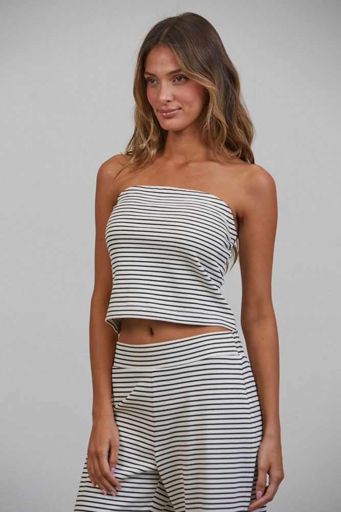 Soft Stripe Lounge Tube Top