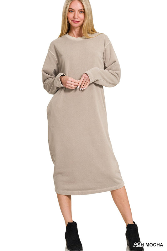 fiona fleece sweatshirt dress