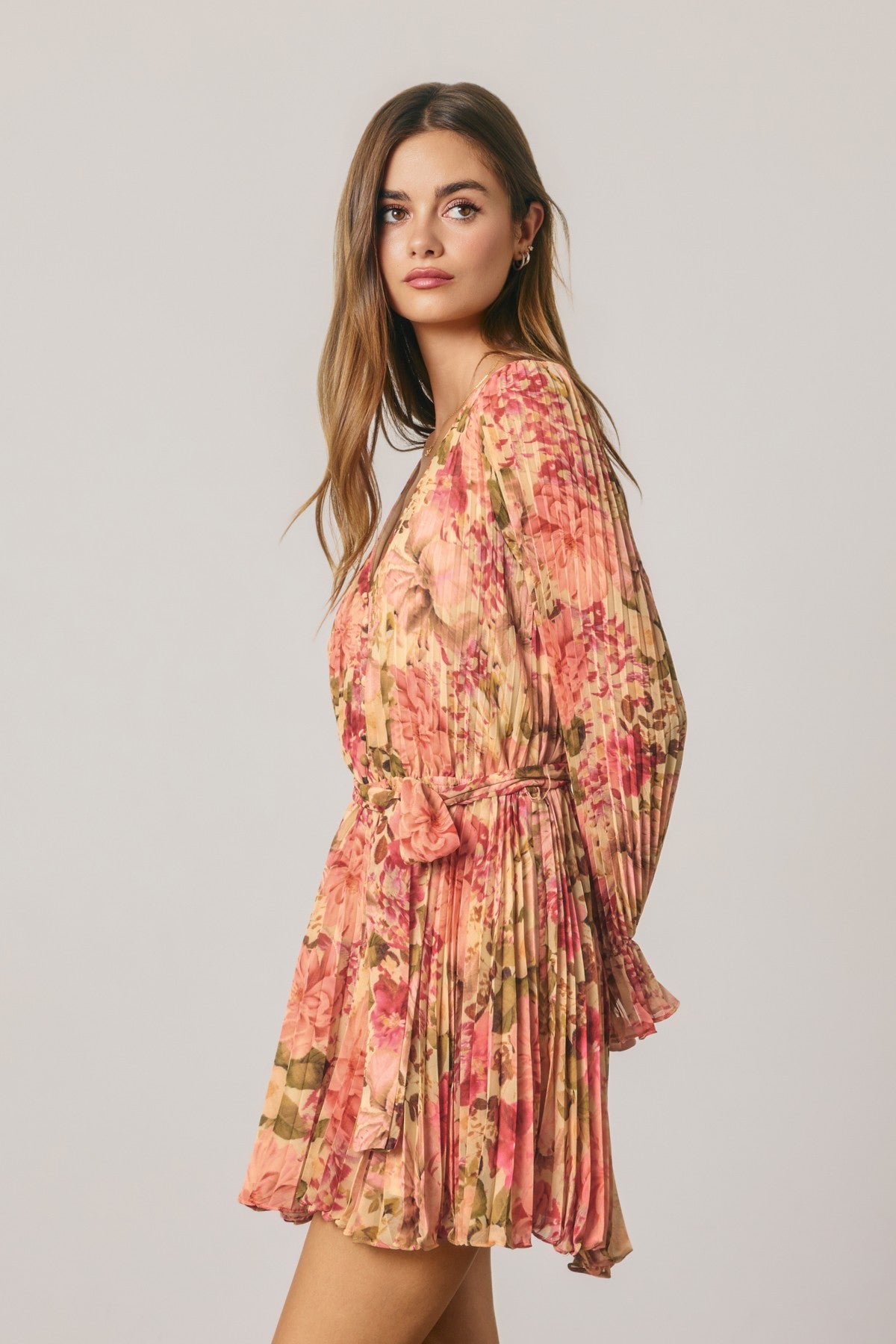 fiona floral chiffon romper