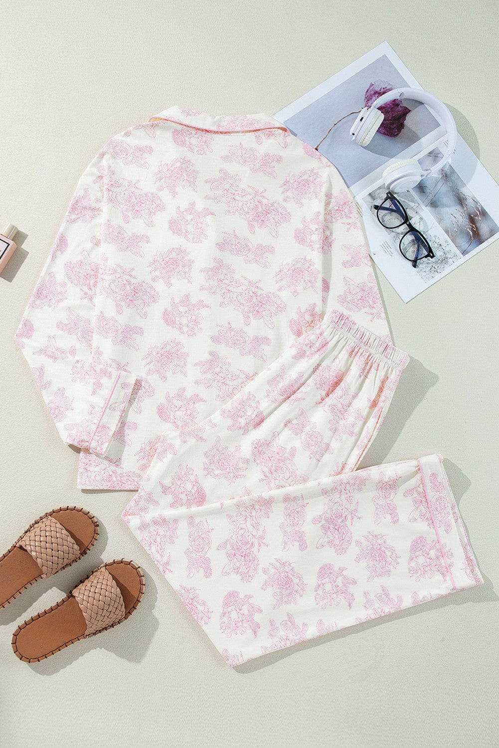 floral pajama set