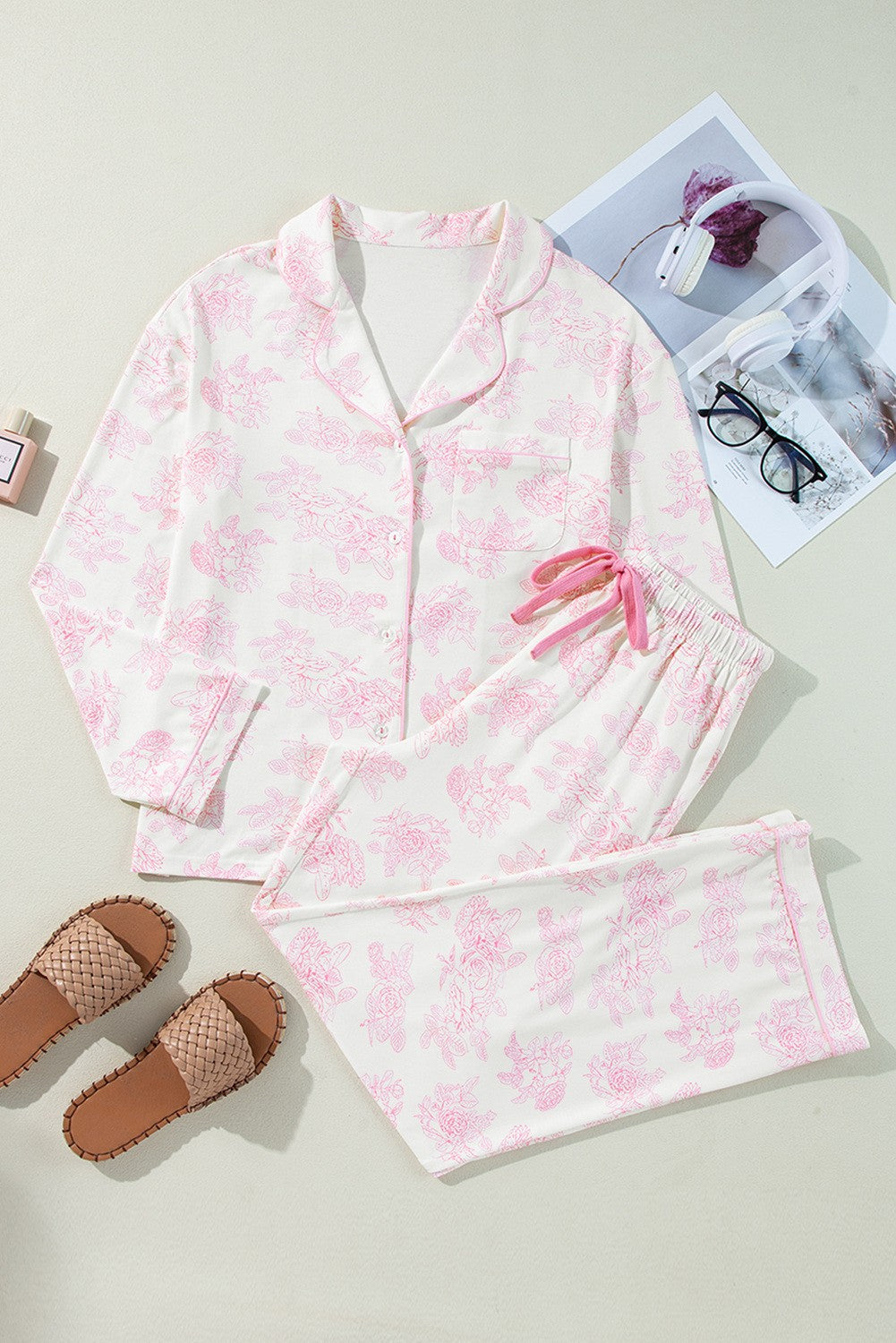 floral pajama set