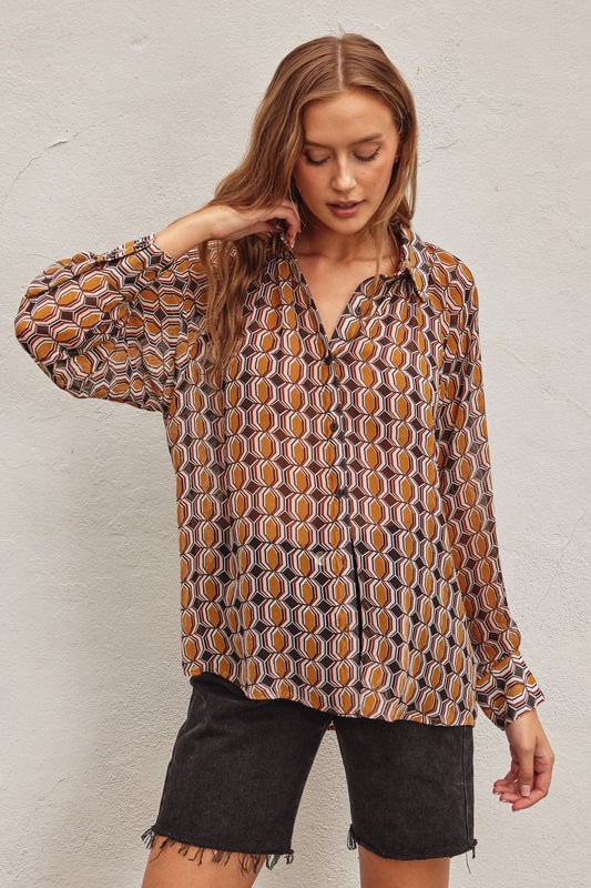 geo relaxed shirt