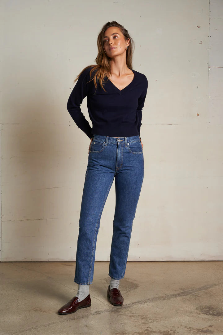 Georgina Cotton V-Neck Sweater