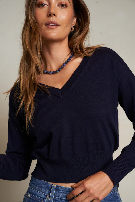 Georgina Cotton V-Neck Sweater