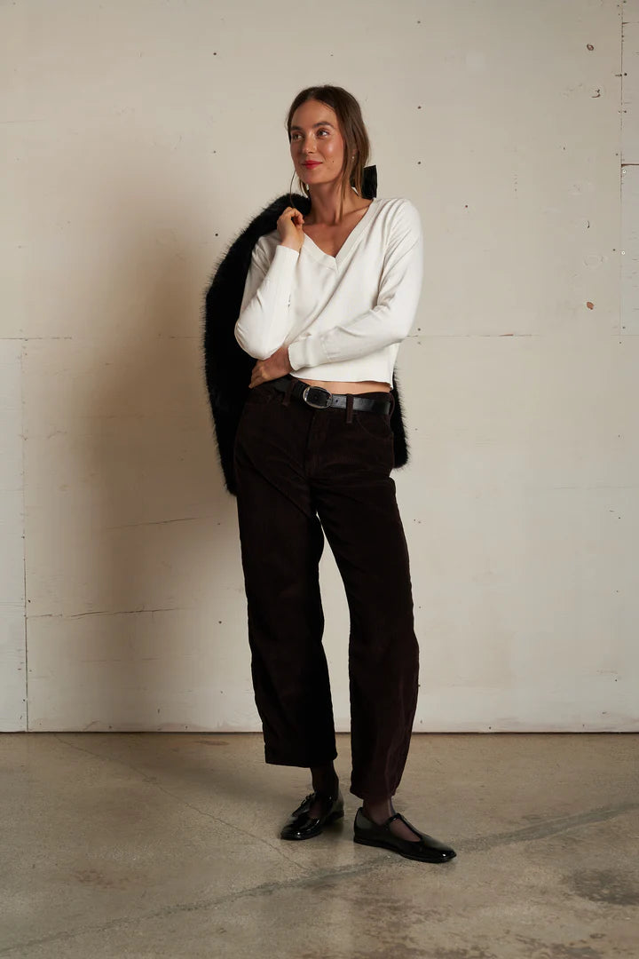 Georgina Cotton V-Neck Sweater