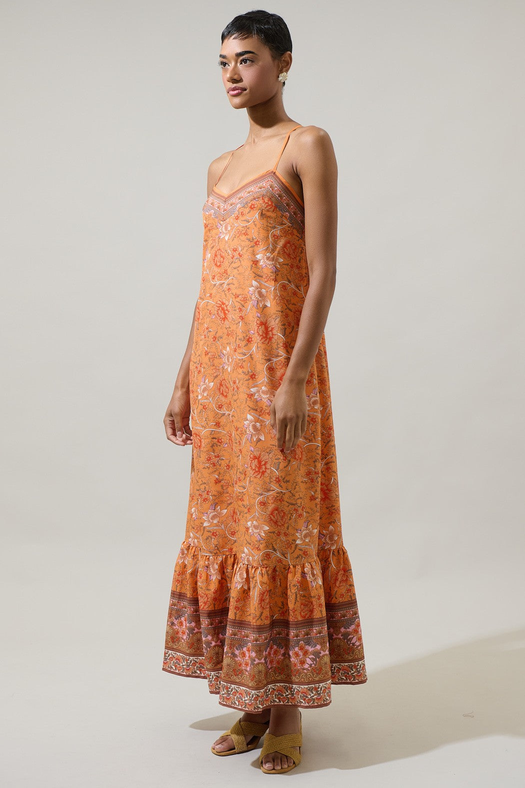 gisela floral sleeveless maxi