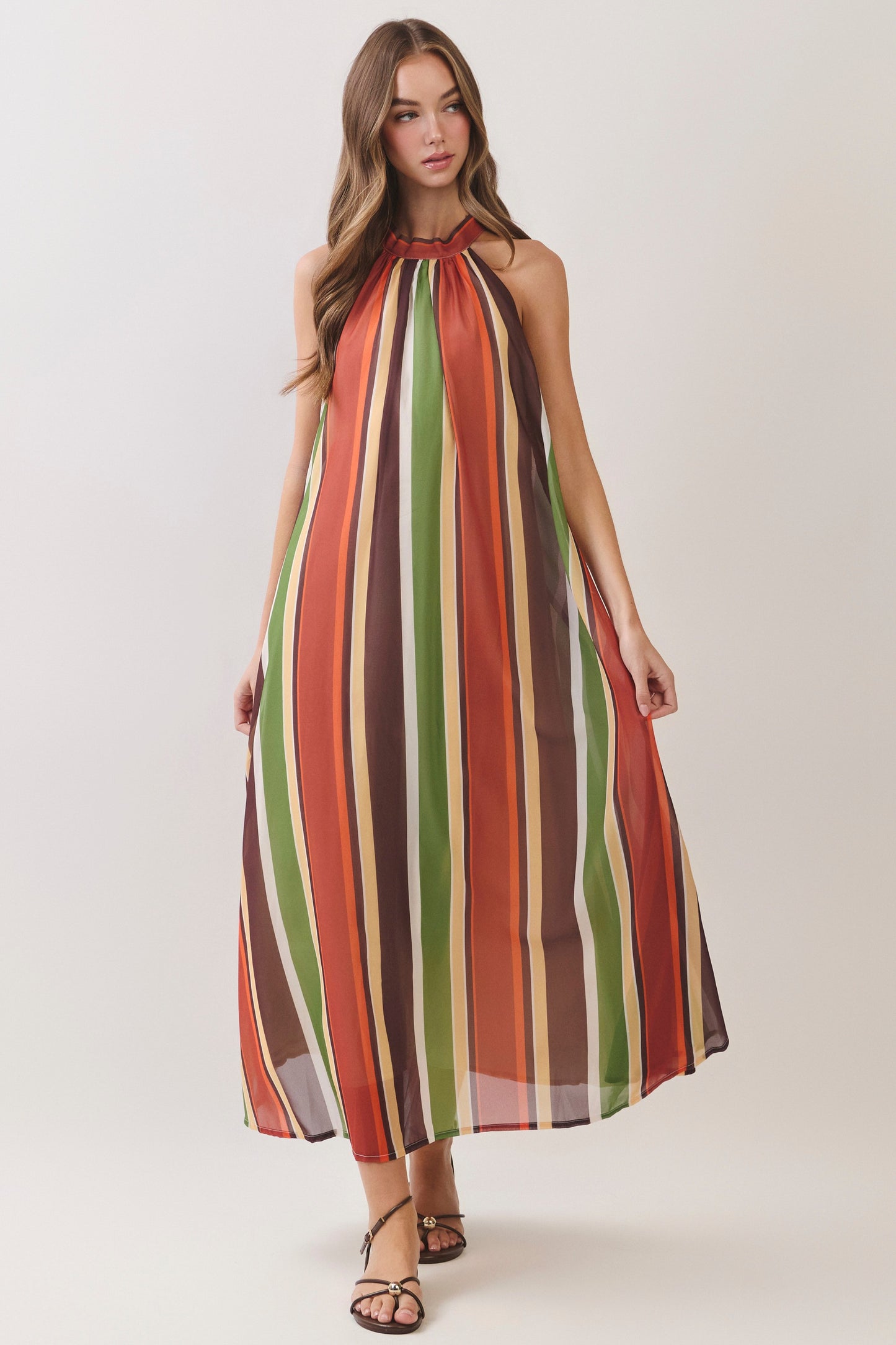 go with the flow stripe maxi dress