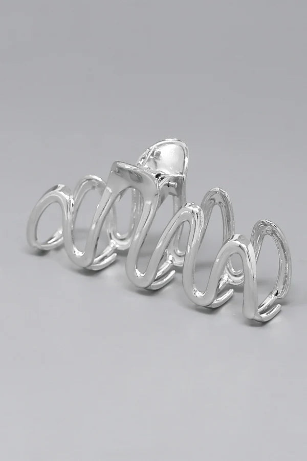 Wave Metal Claw Clip