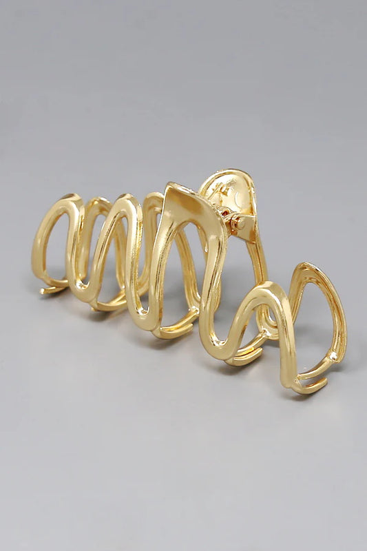 Wave Metal Claw Clip