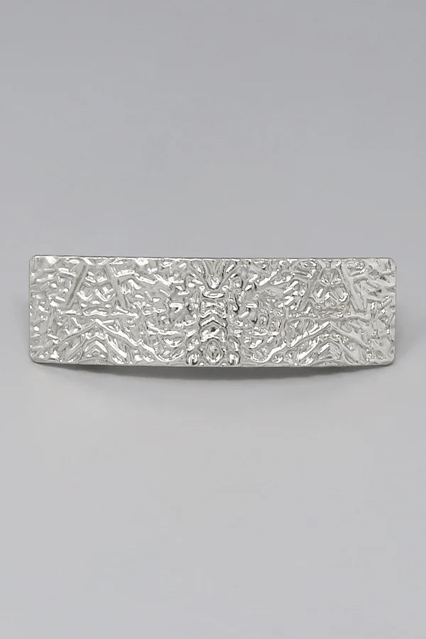 Textured Metal Hair Barrette