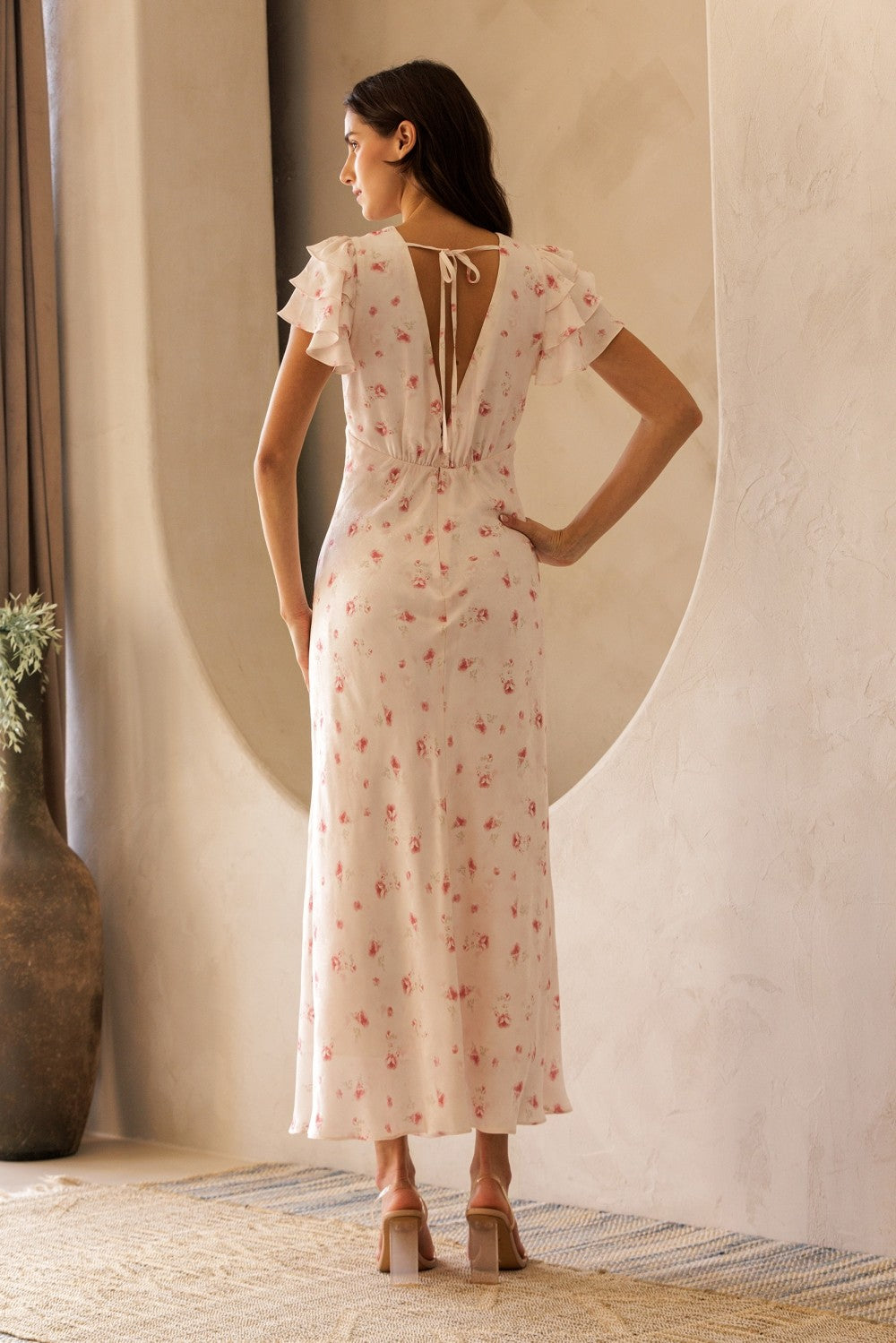 he gives me flutters midi dress