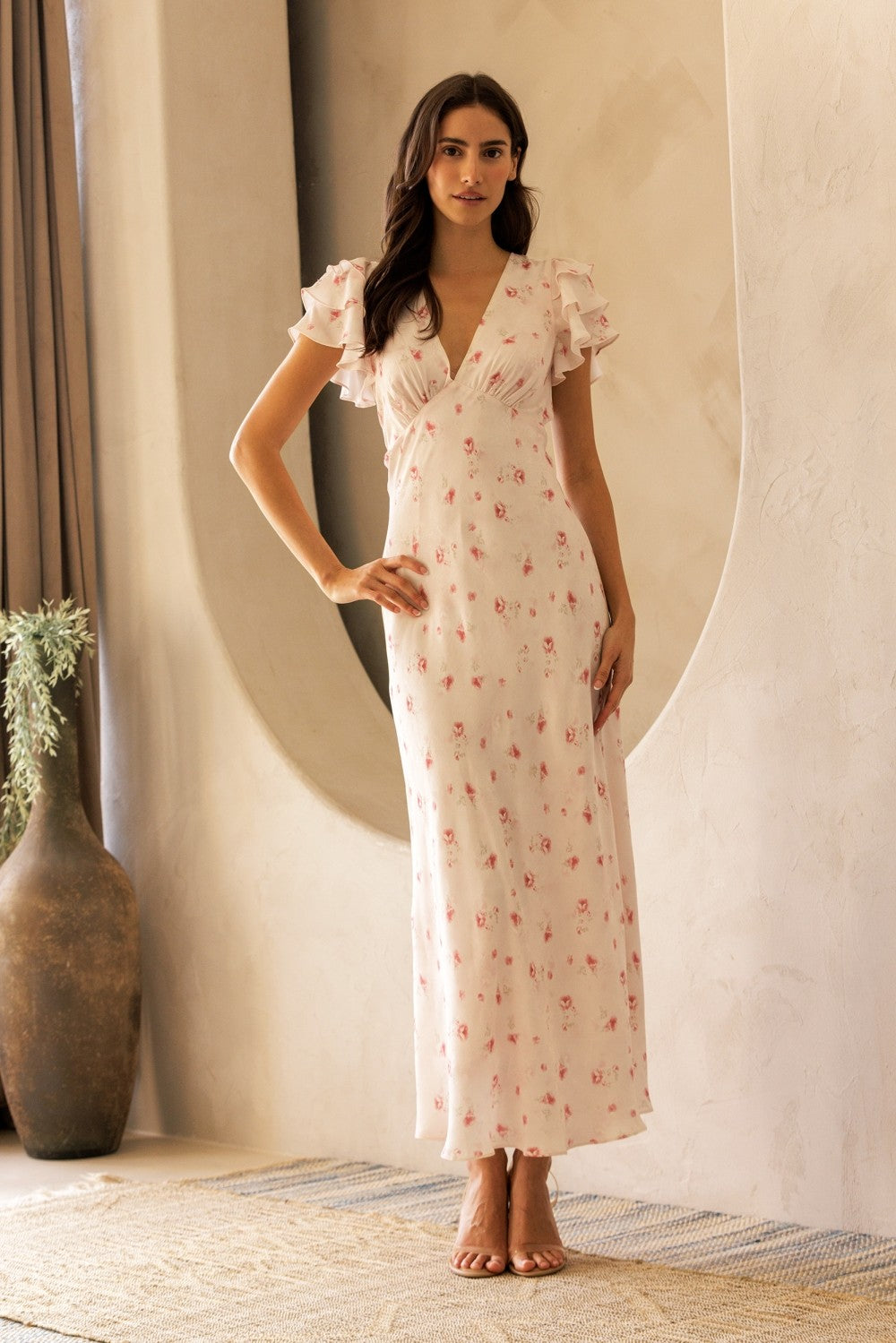 he gives me flutters midi dress