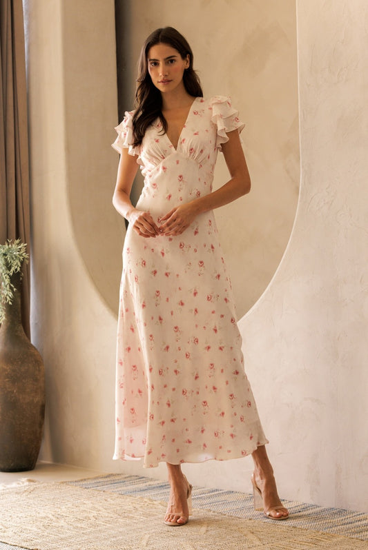 he gives me flutters midi dress