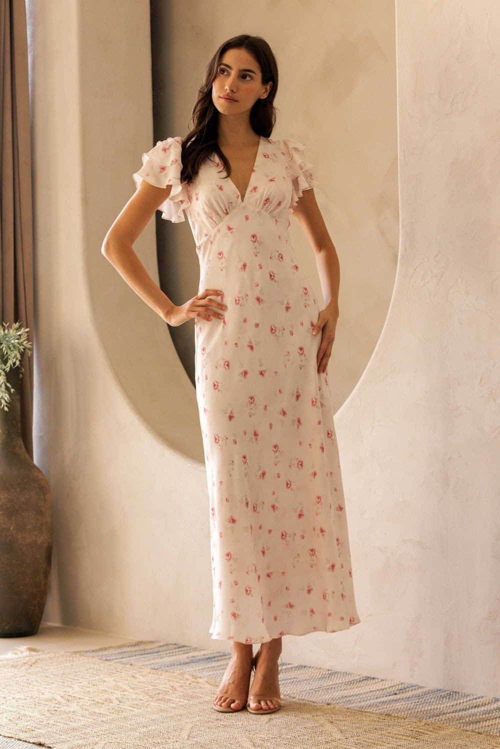 he gives me flutters midi dress