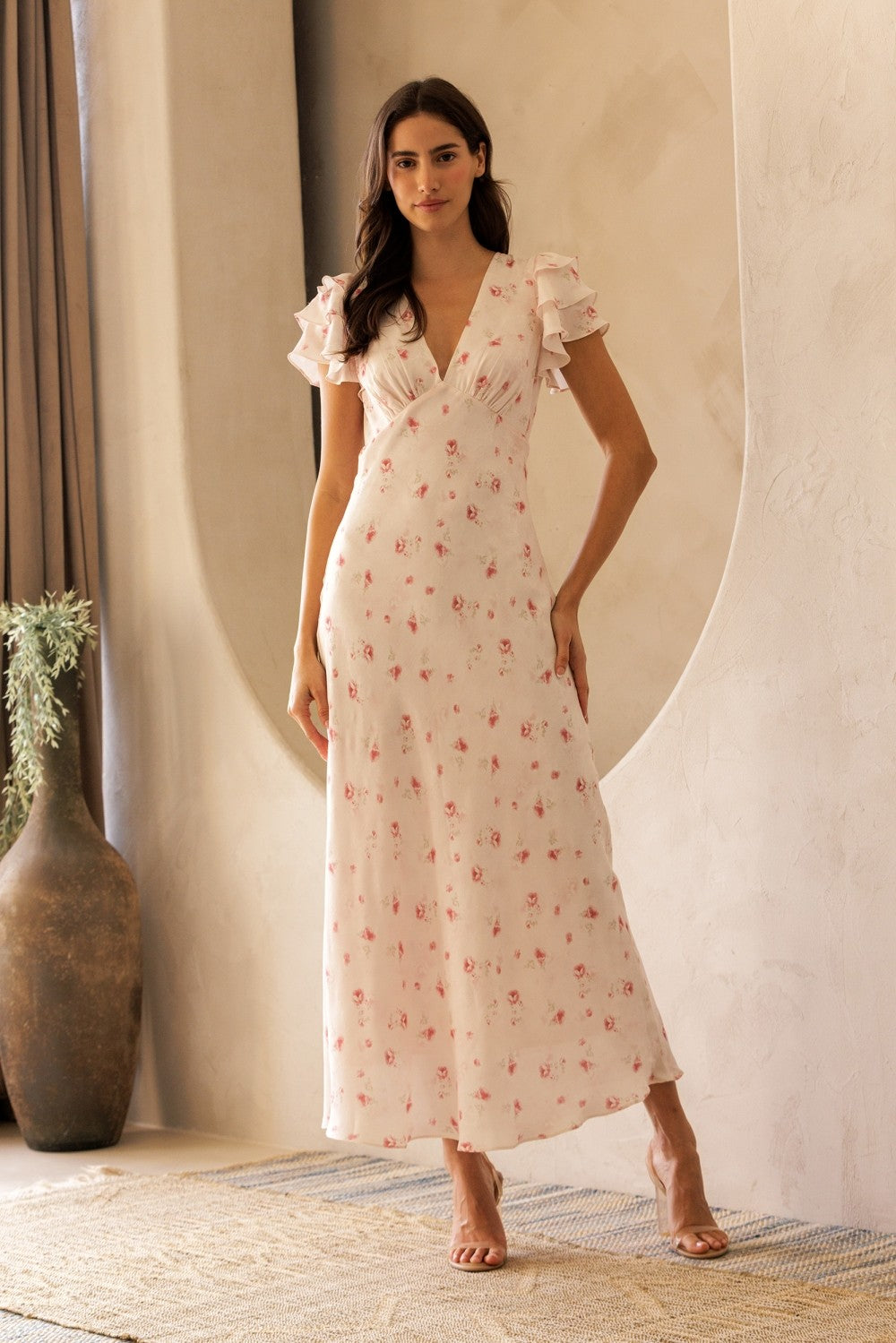 he gives me flutters midi dress