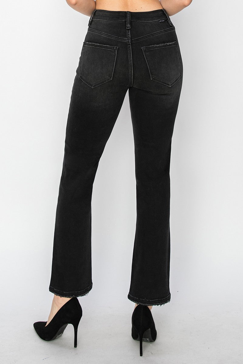 high rise crop straight jeans-curvy