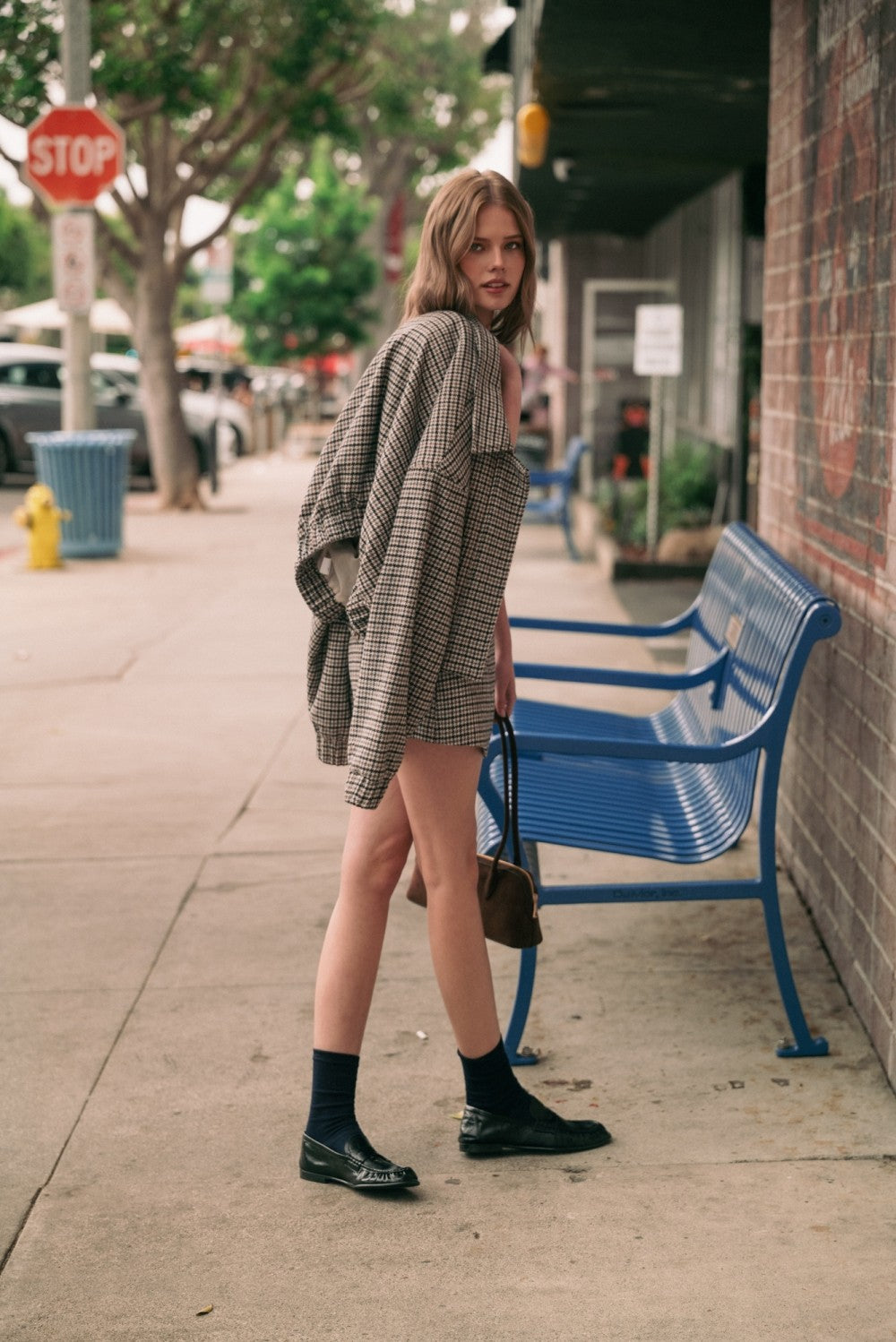 houndstooth pattern jacket