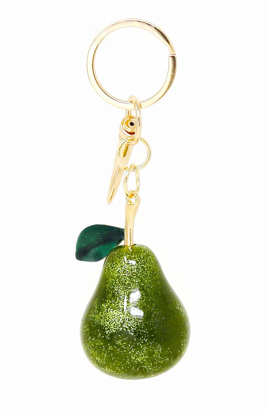Pear Acrylic Bag Charm