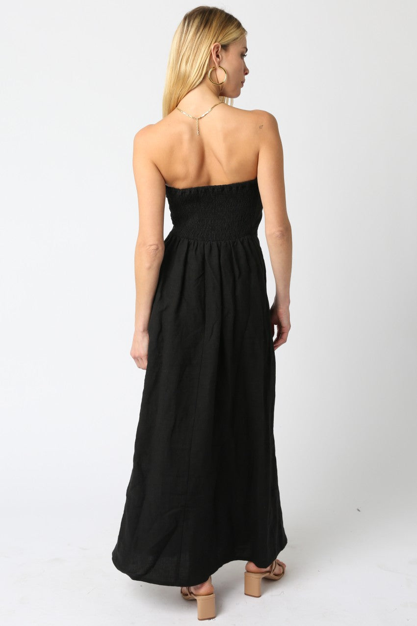 irise linen maxi dress