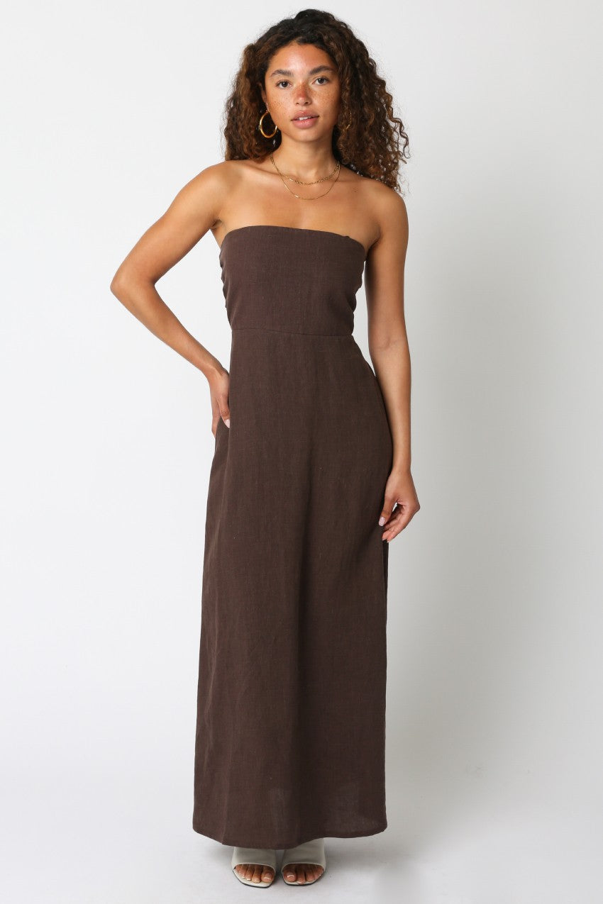 irise linen maxi dress