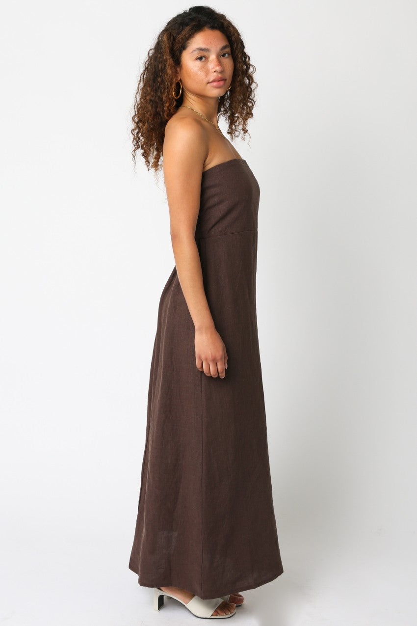 irise linen maxi dress