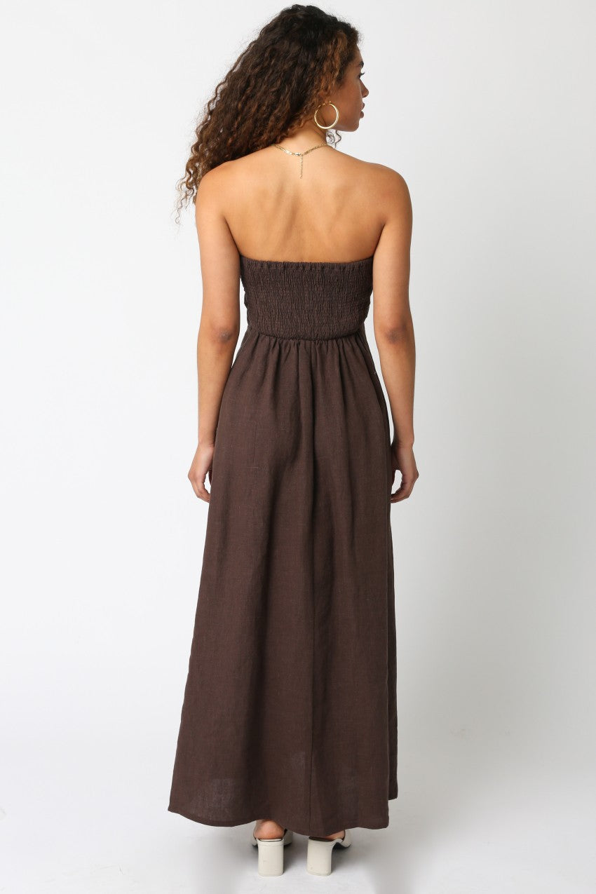 irise linen maxi dress