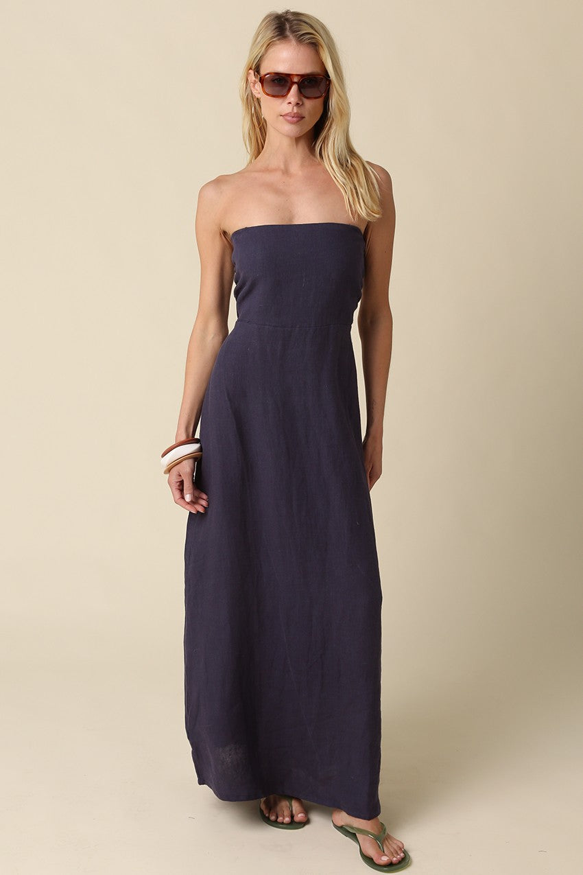 irise linen maxi dress