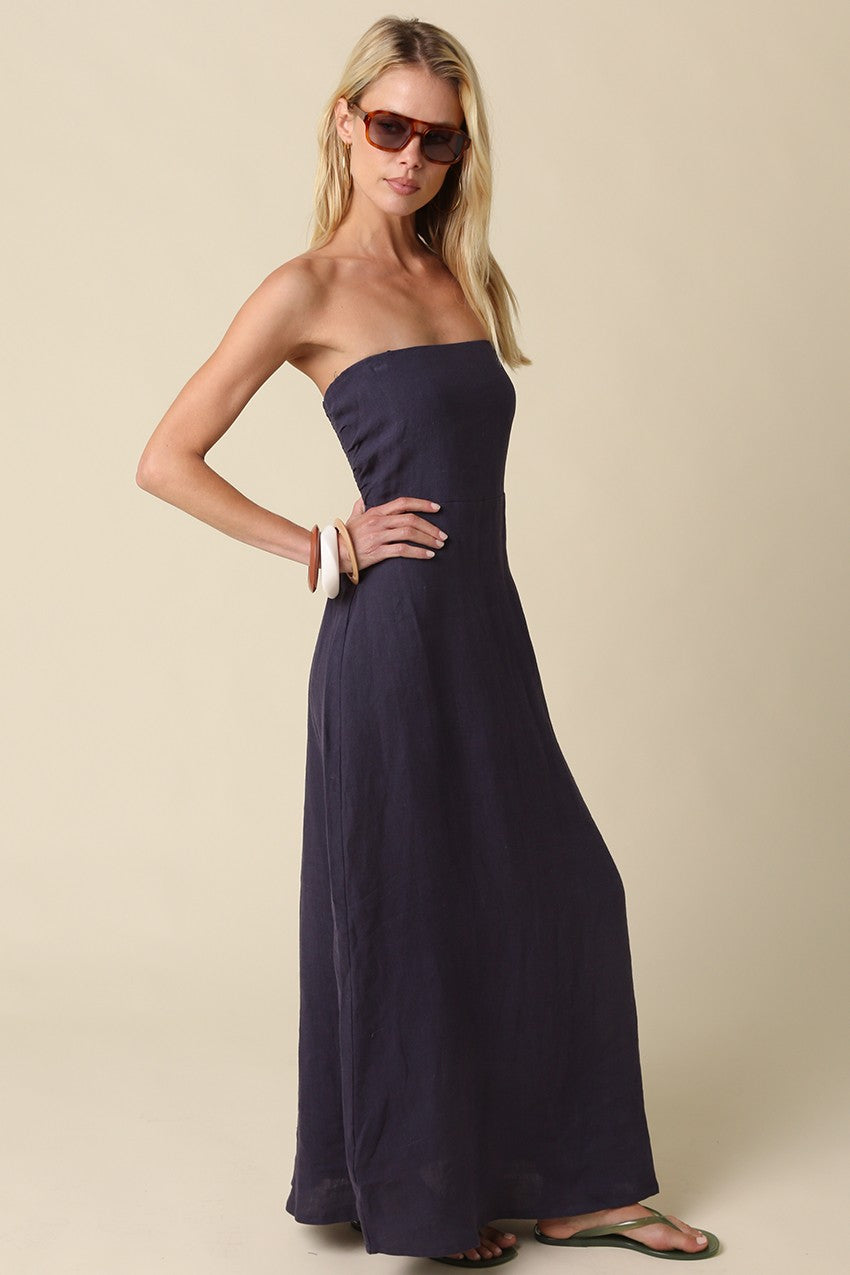 irise linen maxi dress
