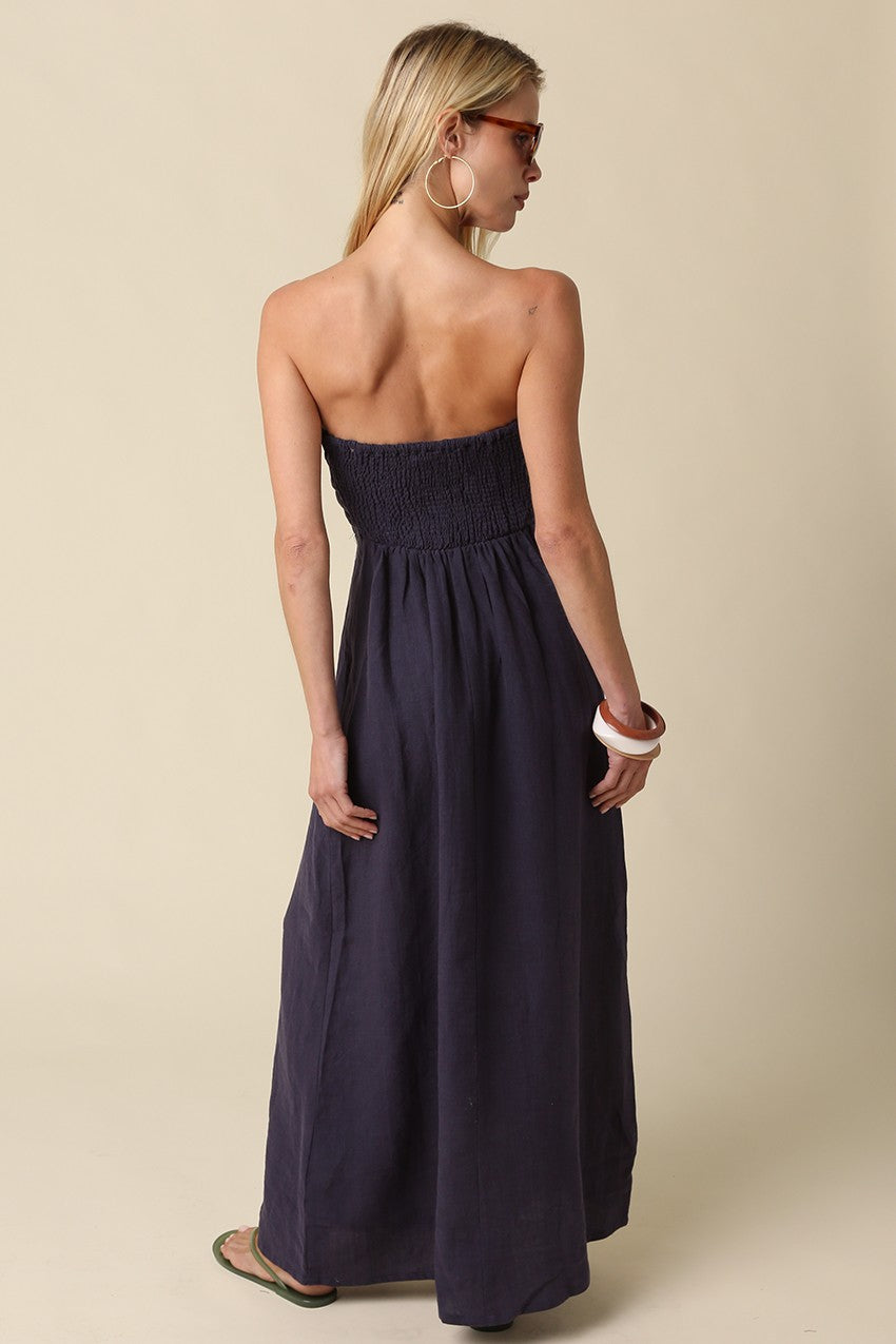 irise linen maxi dress