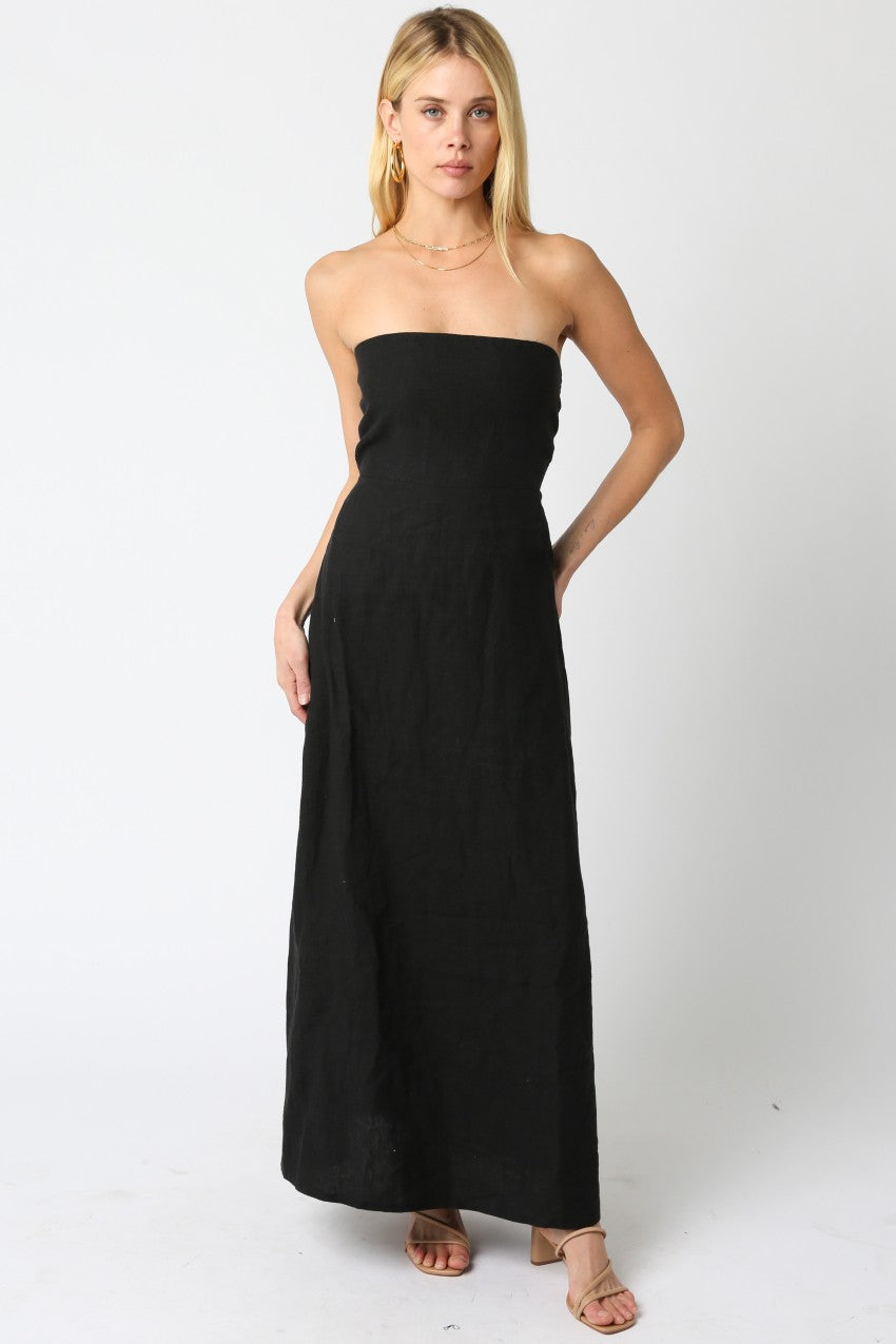 irise linen maxi dress