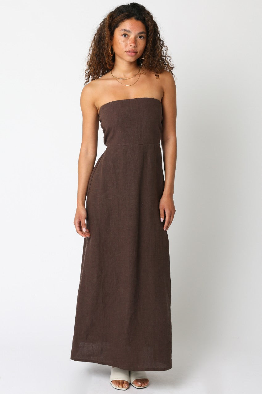 irise linen maxi dress