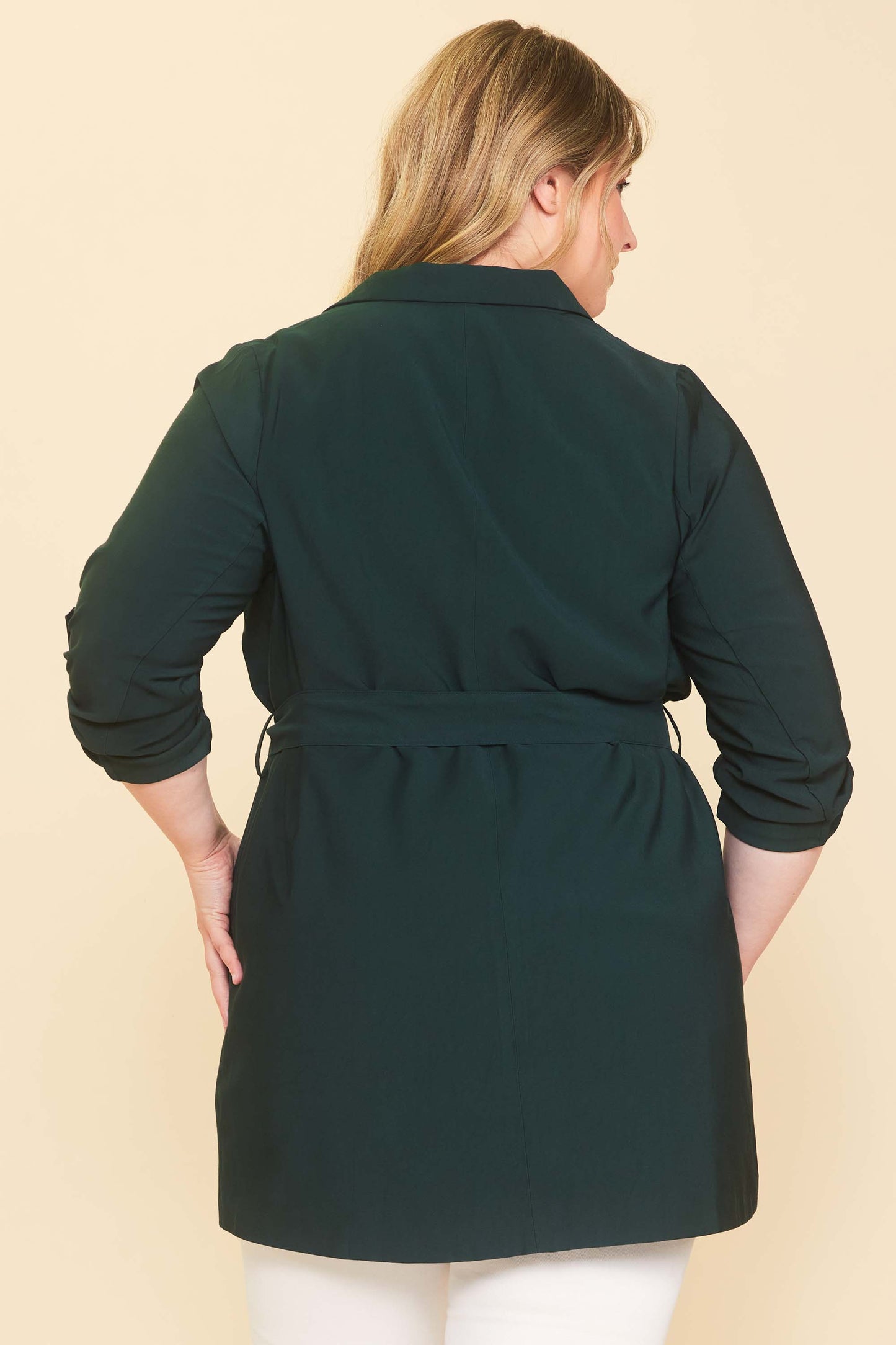 i spy belted trench-curvy