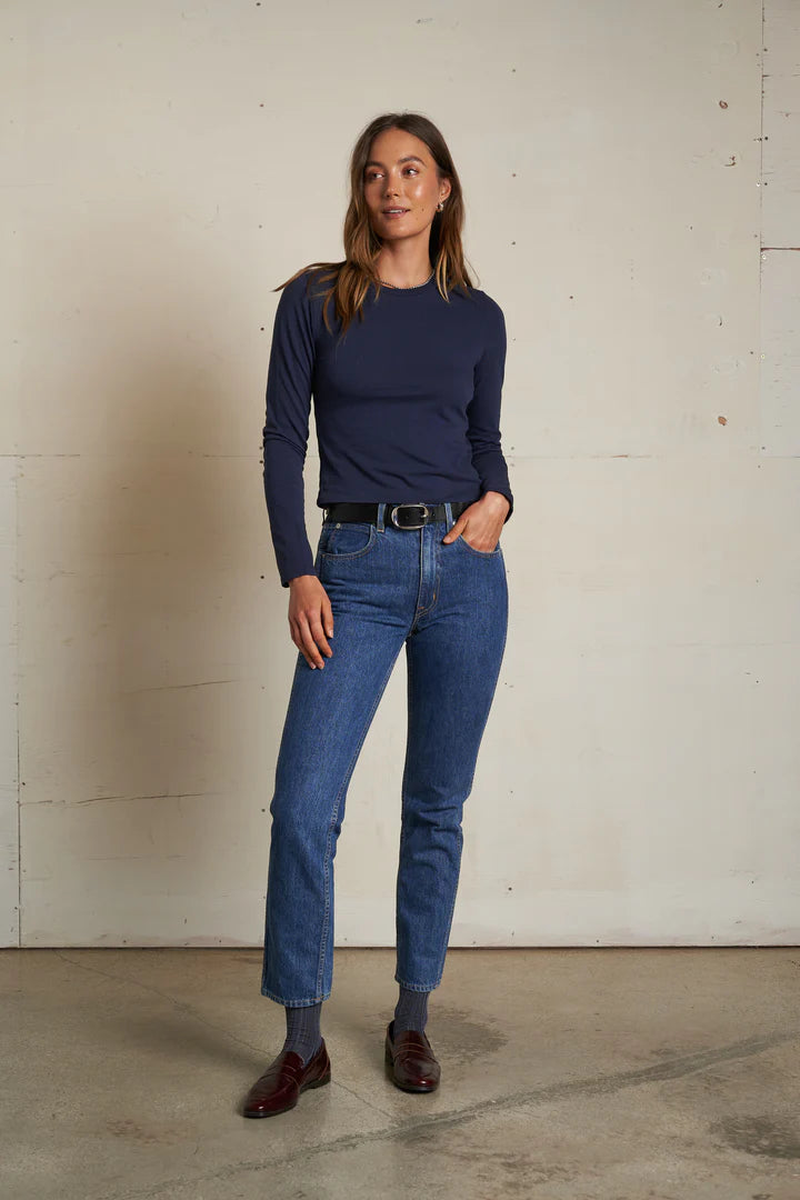 Jamie Recycled Cotton Crewneck Top