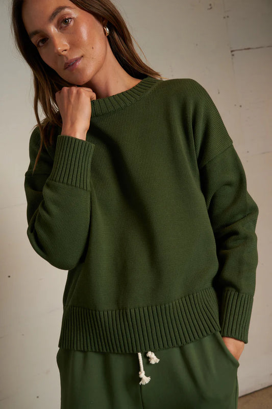 janet cotton crew neck sweater