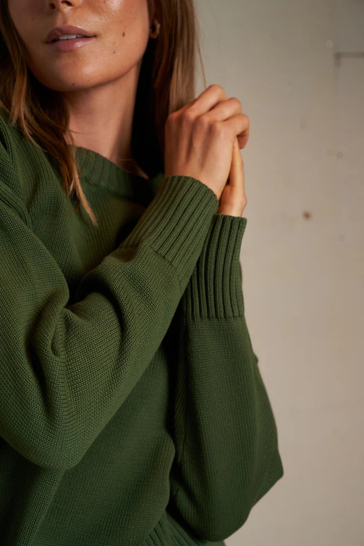 janet cotton crew neck sweater