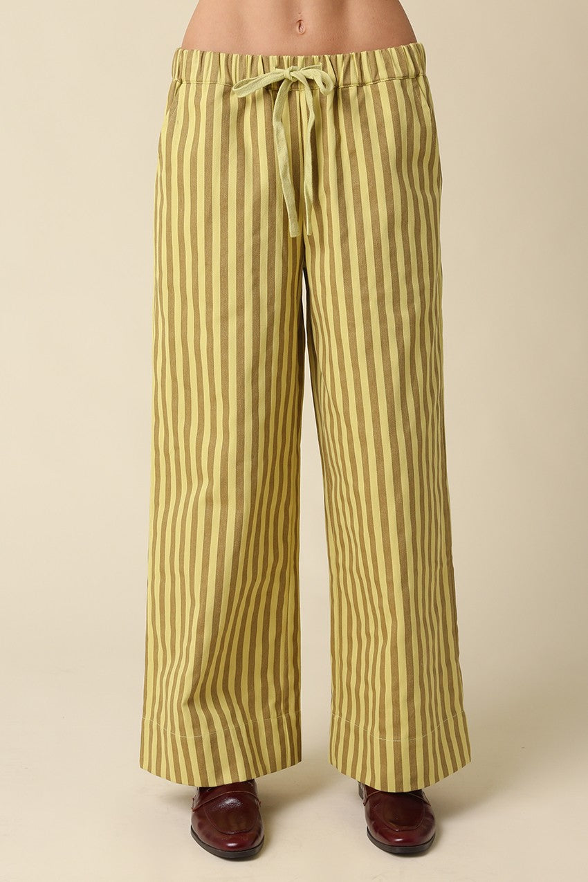 kenny stripe wide leg pants