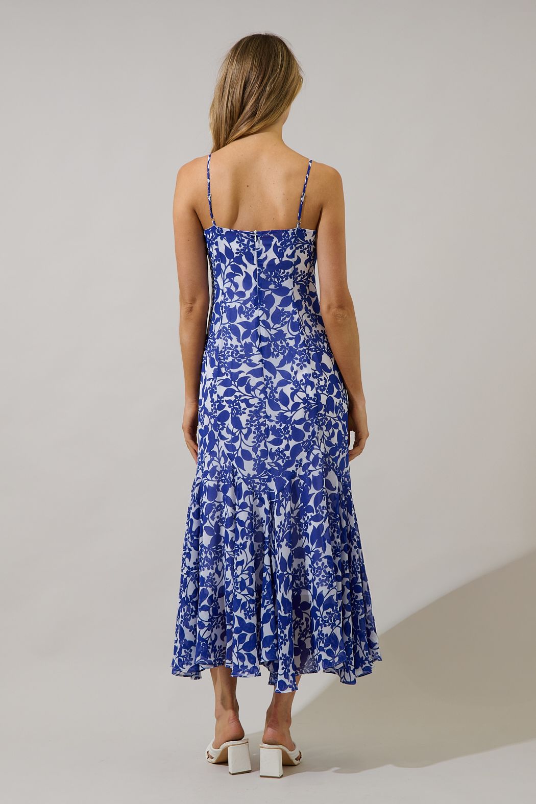 kian floral midi dress