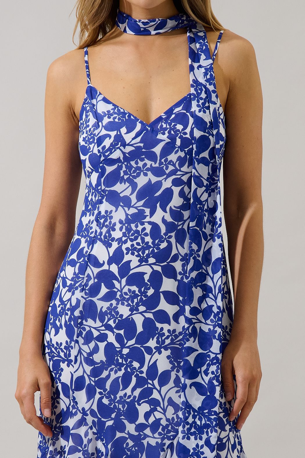 kian floral midi dress