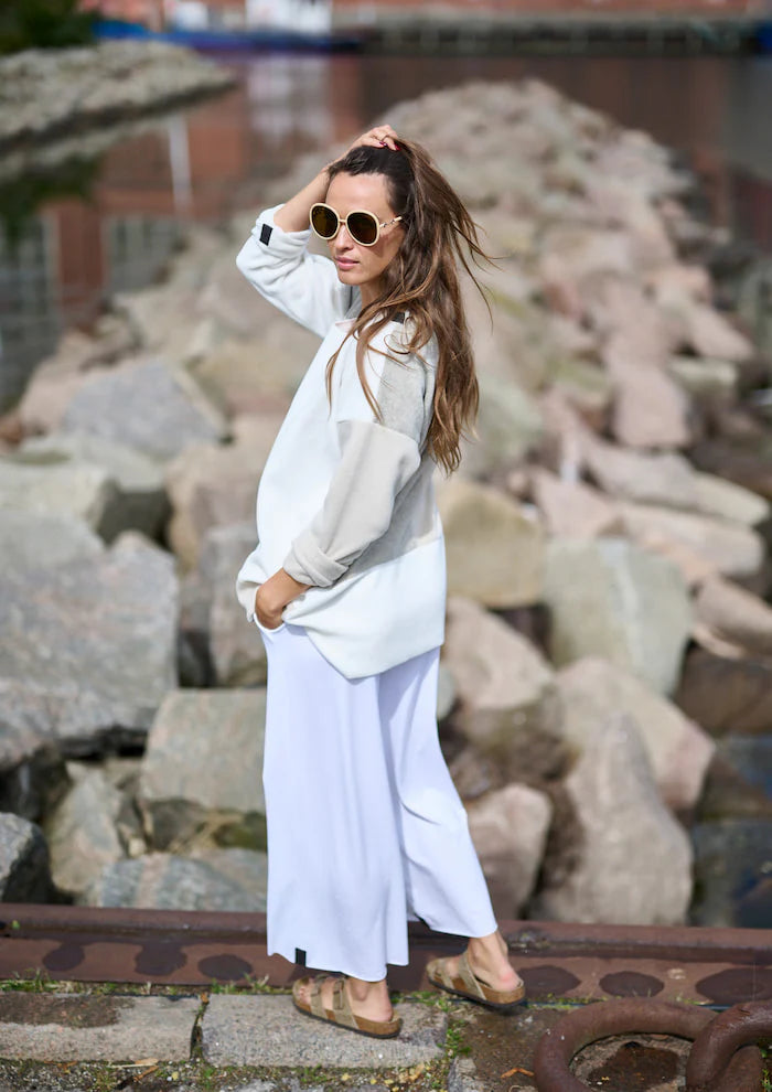 Patch Fleece Sweater