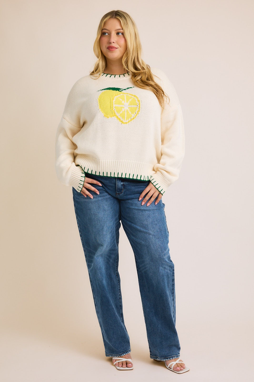 lemon sweater-curvy