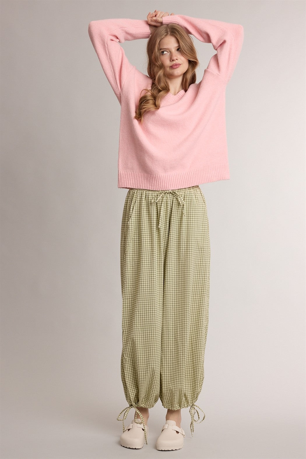 life's a picnic gingham joggers