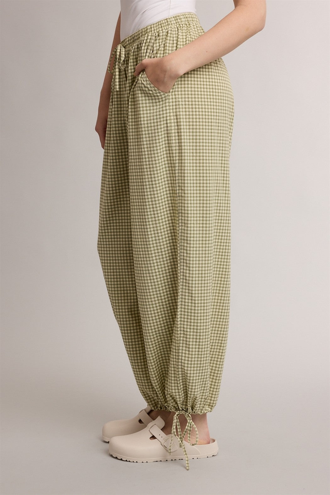 life's a picnic gingham joggers