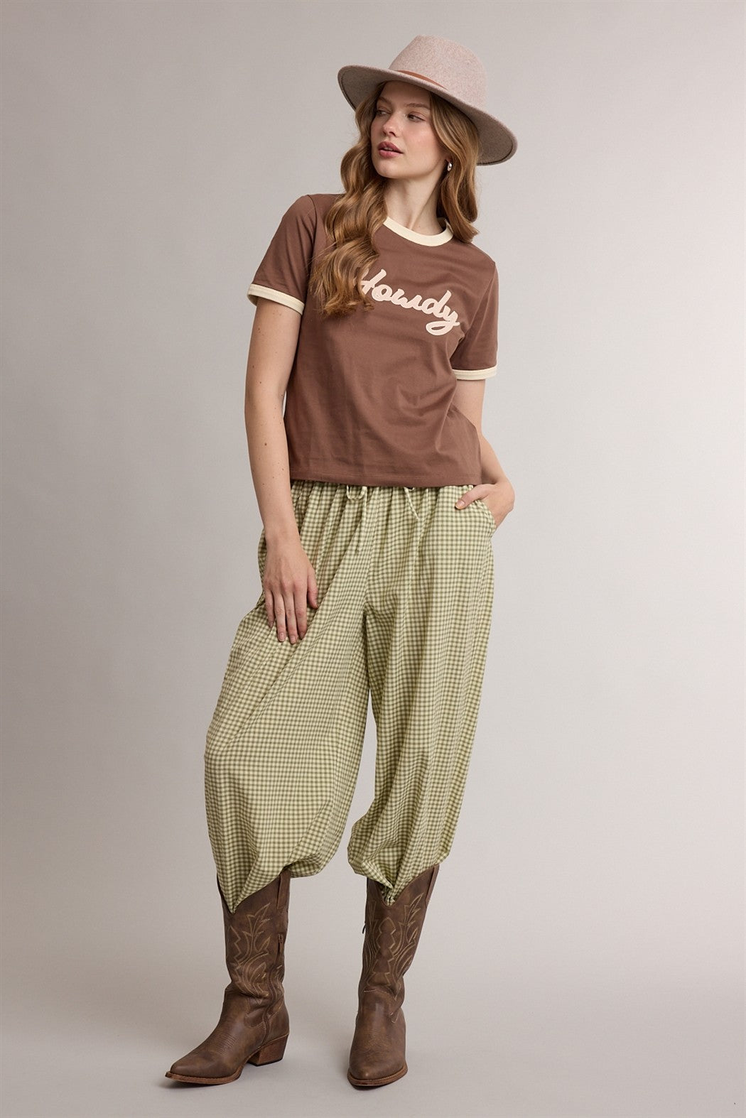 life's a picnic gingham joggers