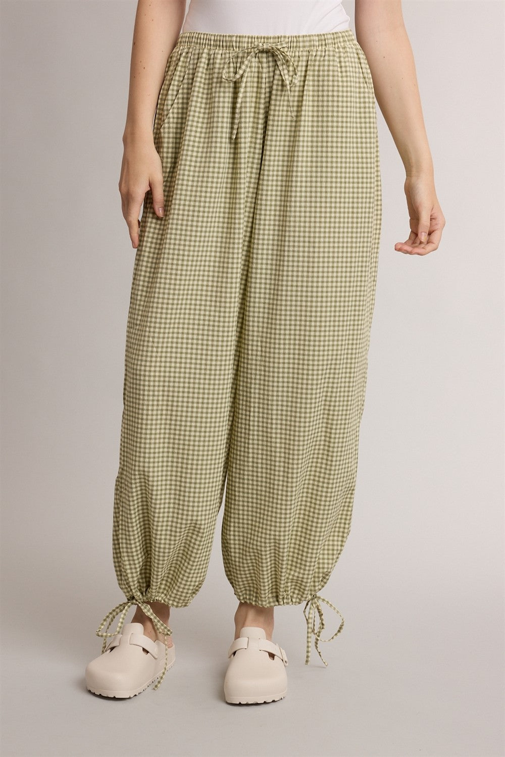 life's a picnic gingham joggers